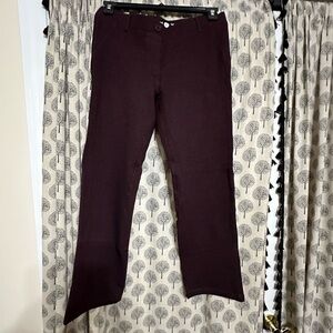 Women’s Medium Petite Purple Betabrand Treggings pull-on yoga work pant EUC